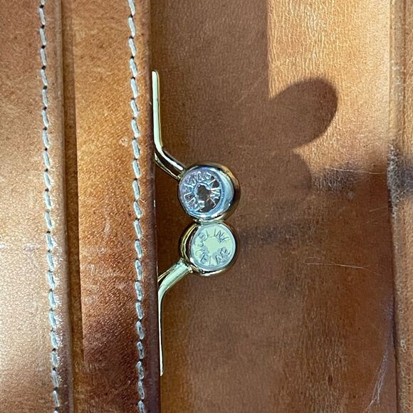 Celine Brown Wallet with Designer Pattern and Bold Accent - Picture 7 of 12